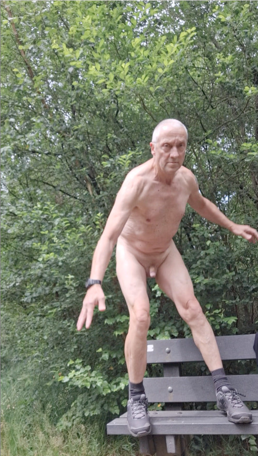 grandpa exhibitionist public outdoor woods naked cruising #9