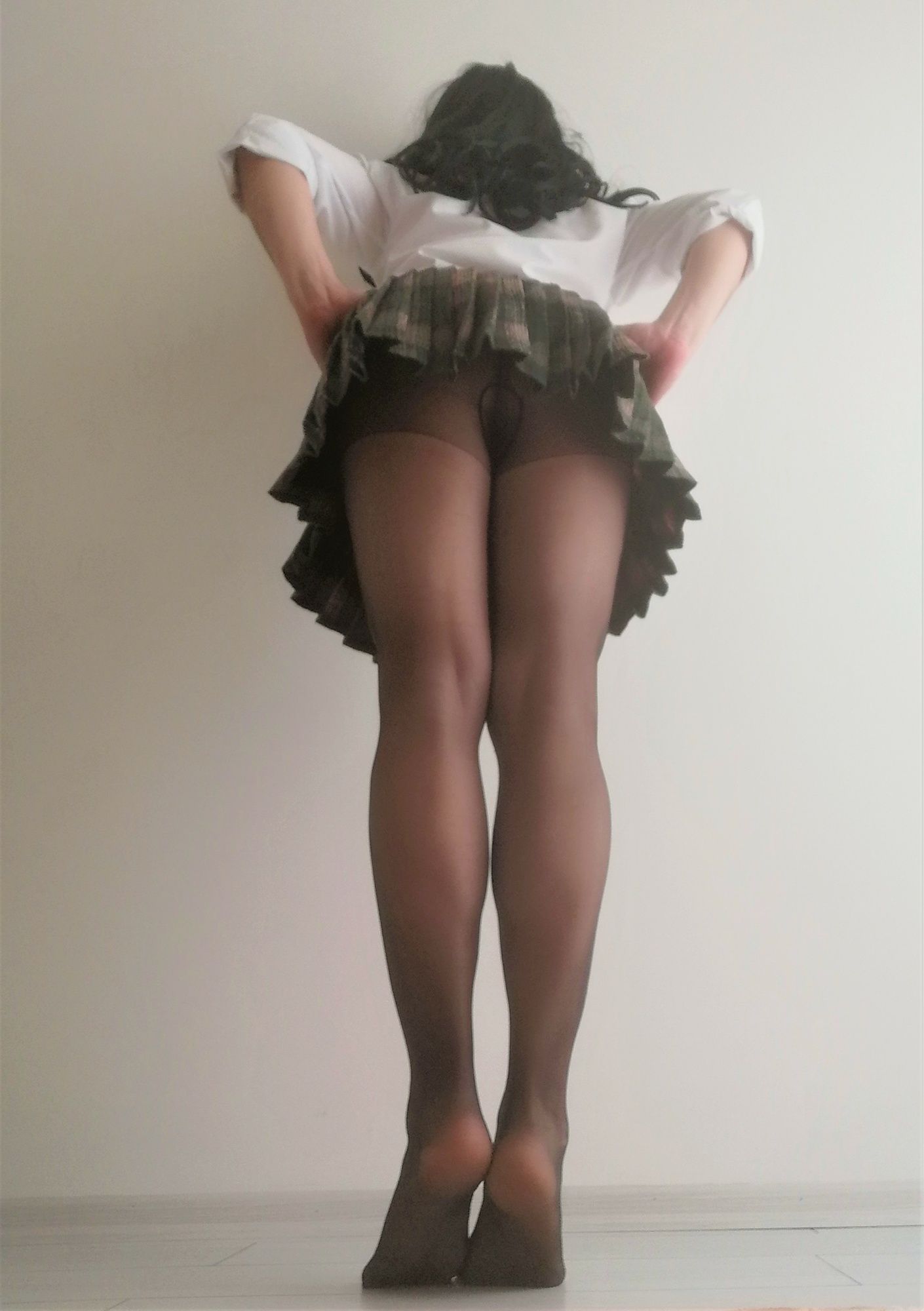 Black Pantyhose & Skirt #20
