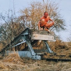 Buffer Stop! railway ending, naked in public, Erection
