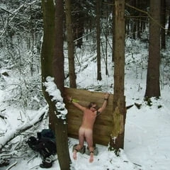 Naked Man in Snow ,Pervert+Kinky-Style