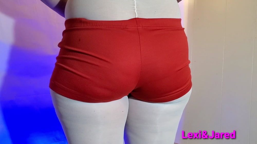 Wide Hips Big Soft Ass in Pantyhose and Booty Shorts #11