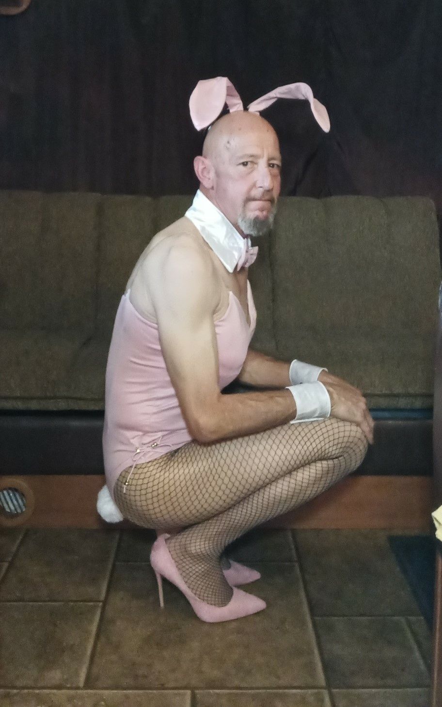 Faggot Andrew Brown Dressed for Easter #14