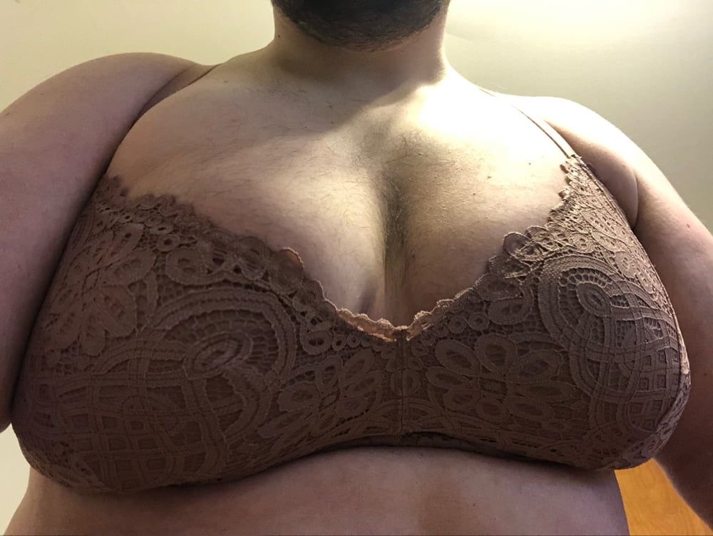 Huge breasts in bra