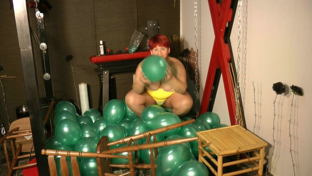 Balloon fun in a bathing suit #29