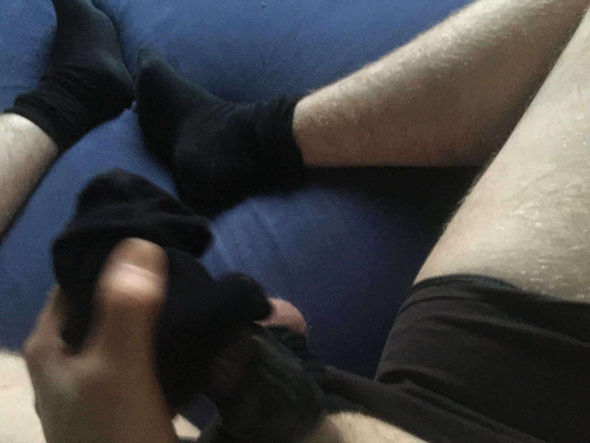 Shaved Bound Dick And Balls With Condom Sock Fucking #36