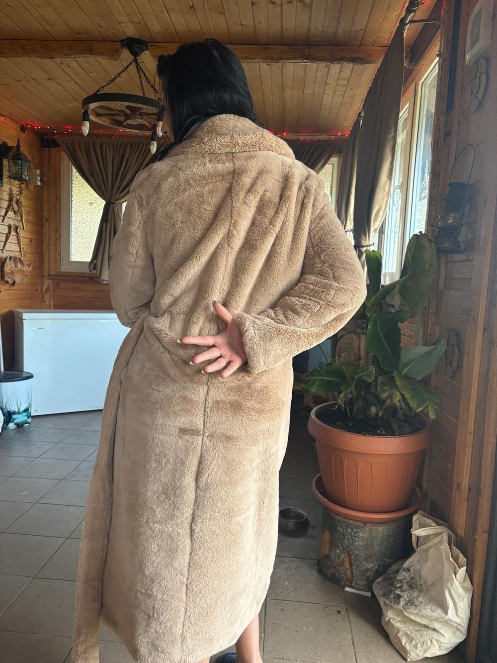 I love to fuck in this fluffy fur coat #3