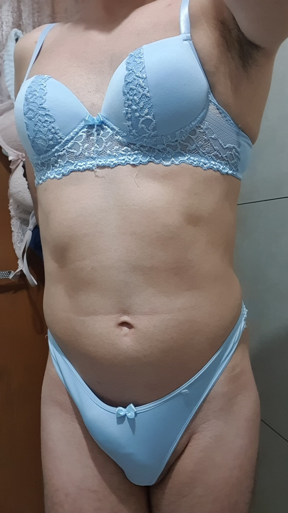 My wife's blue lingerie #13