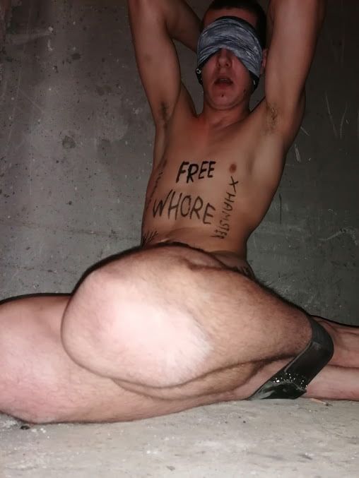 Slave body writing in dirty basement. Humiliation comment #17