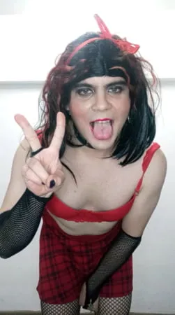 sexy goth crossdresser felixa         