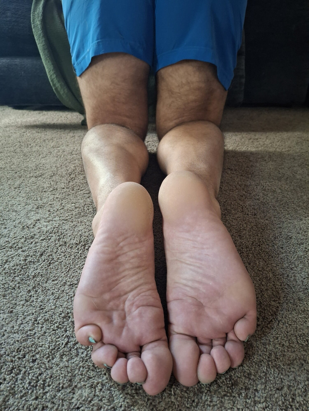 Showing off my big ass and soles