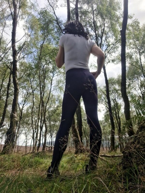 Out for a walk in leggings   #3