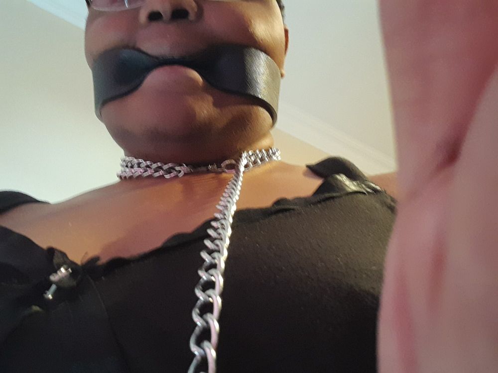 BBW Trans Chained and Gagged #6