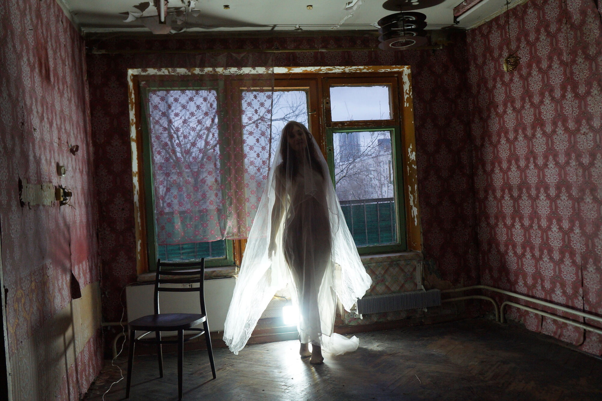 Ghost in a-maj in abandoned House #9