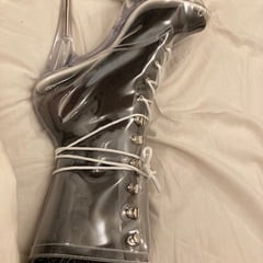 Black and transparent PVC