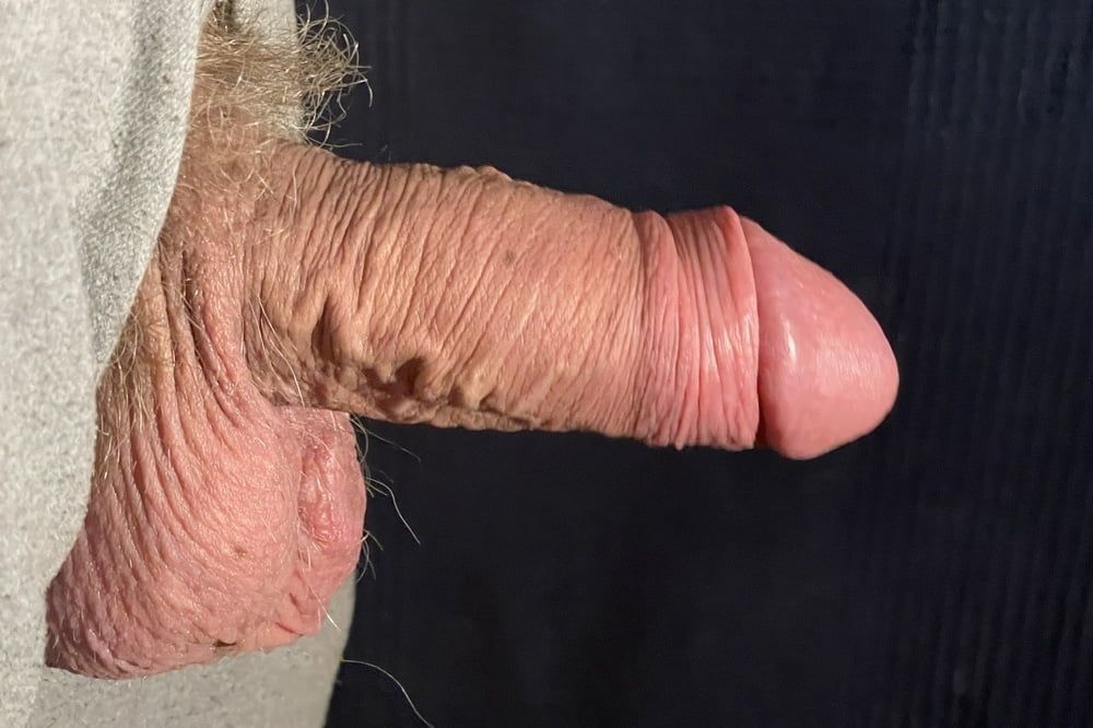 Thick uncut Russian cock hangs out of zipper #15