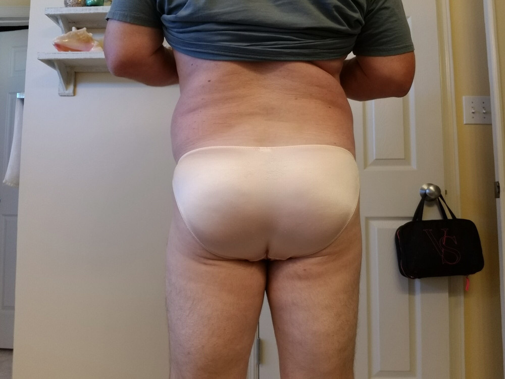 Me with borrowed panties #10