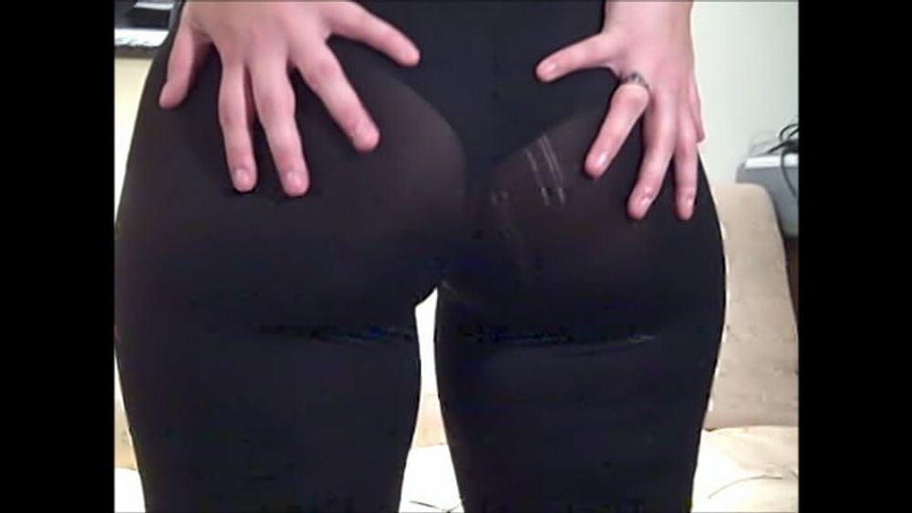 PAWG in See Through Yoga Pants Transparent Leggings Big Ass #4