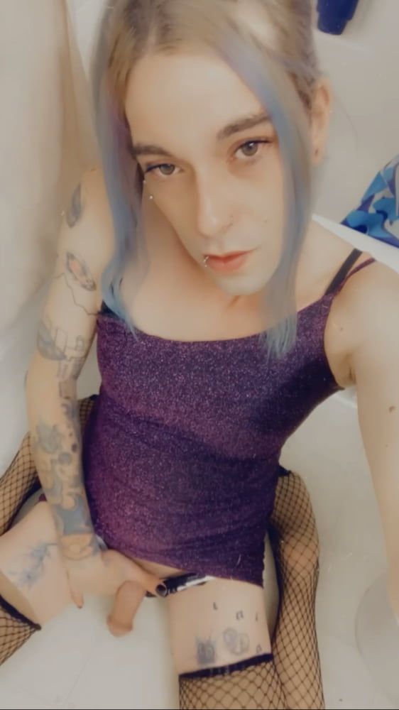 Hot Purple Minidress Slut #23