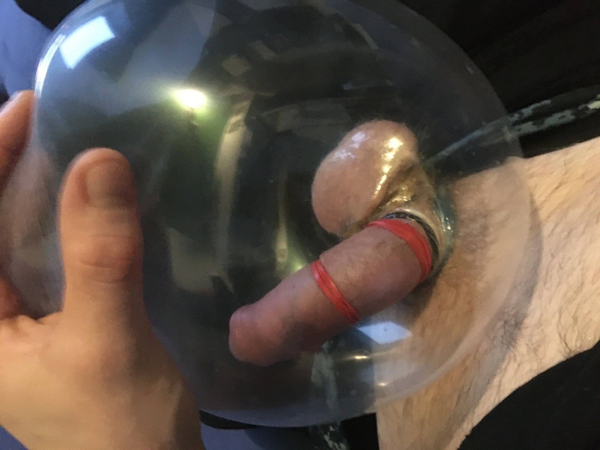  Haired Dick And Balls With Rubber Bands Condom Ballon  fuck #50