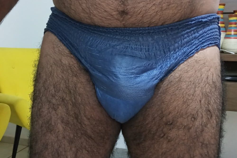 USING BLUE NAPPY TO GO OUT TO WORK  #2