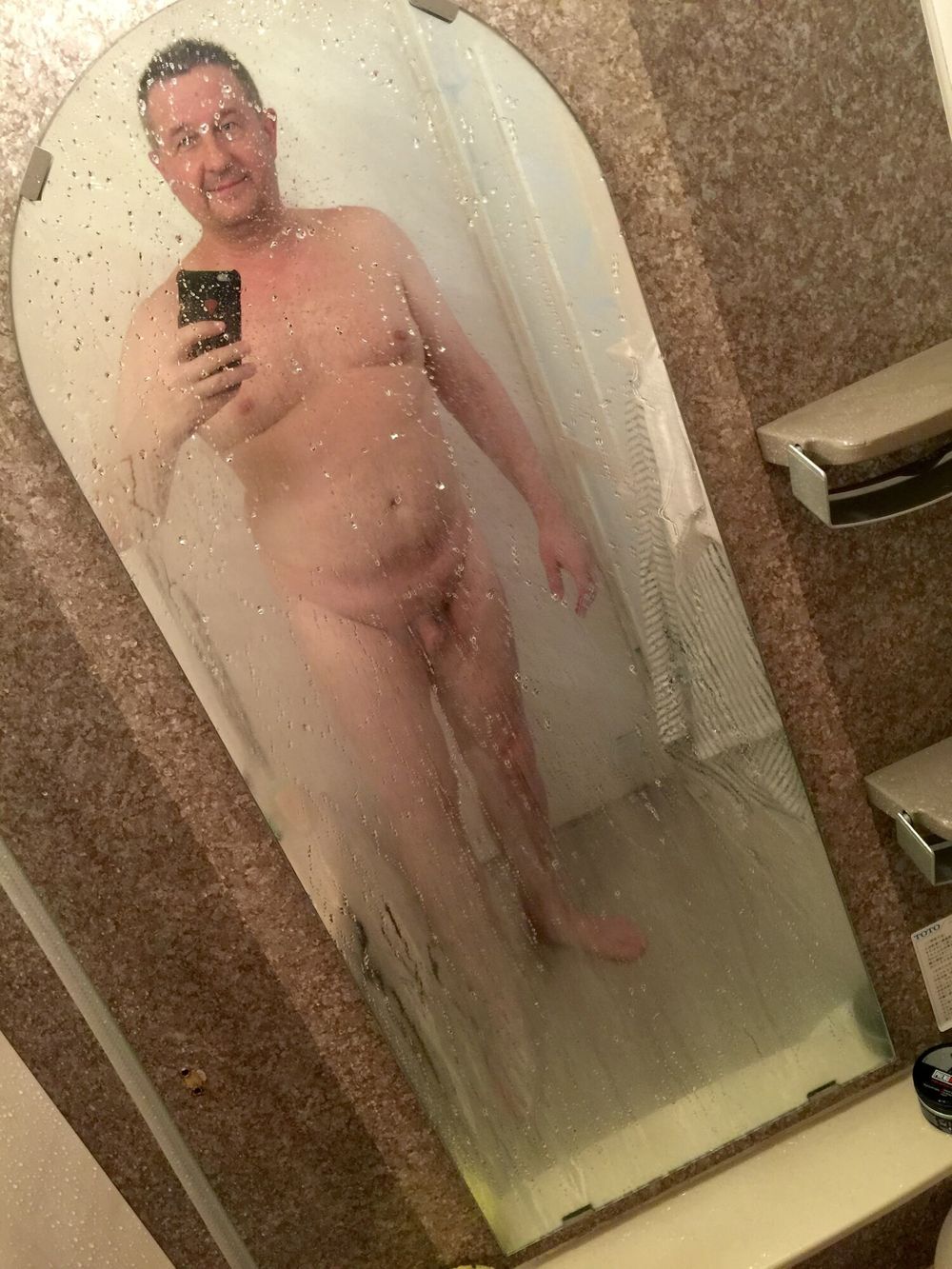 Cool daddy naked in the mirror #2