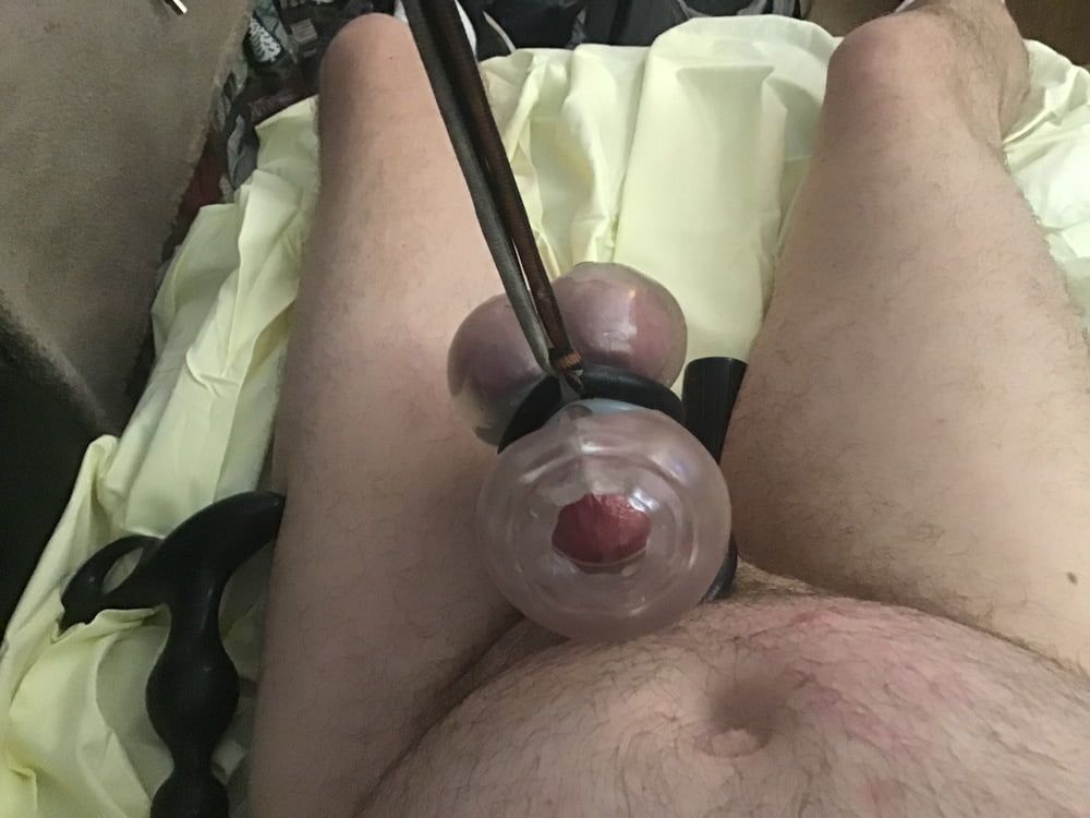 Trying out my new toy!! ? Oxballs cock sheath! 