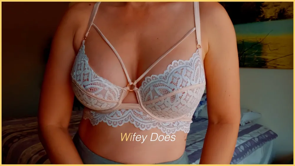 Wifey tries on her hot and sexy lingerie #10