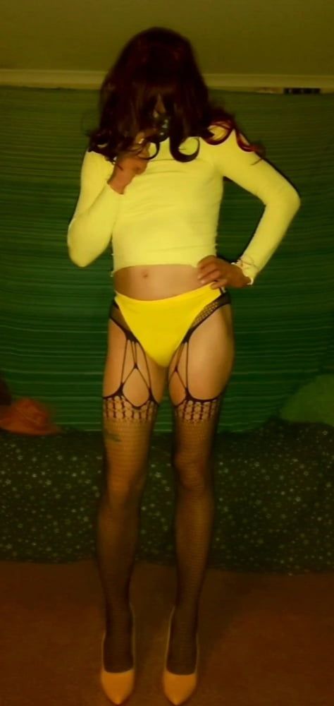 Yellow lil fuck toy shorts  #55