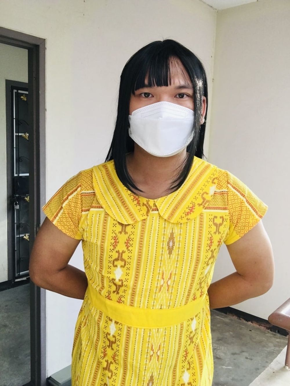 Dress Yellow Teen ladyboy #21