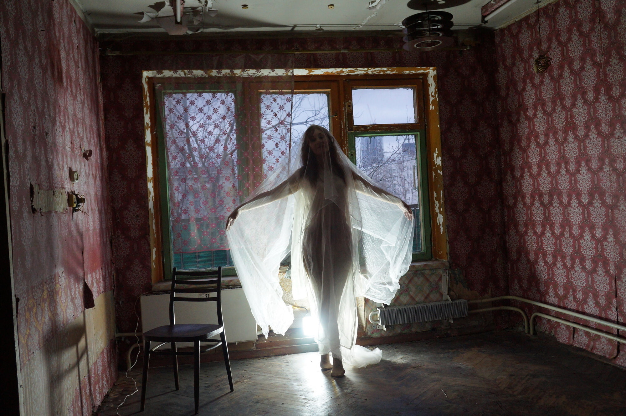 Ghost in a-maj in abandoned House #11
