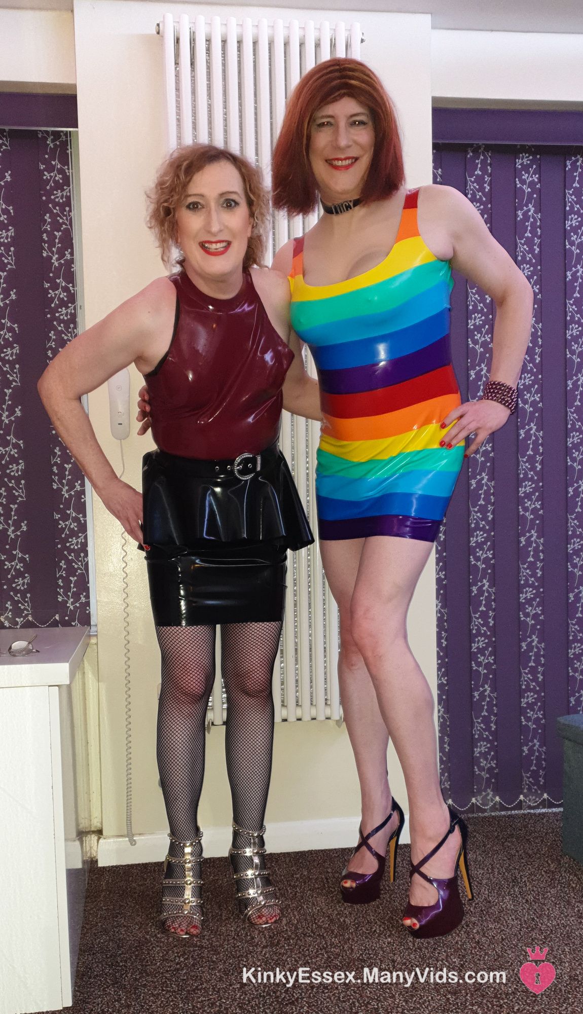 Sexy Colour Latex Dresses for Lucy and Lisa   #3