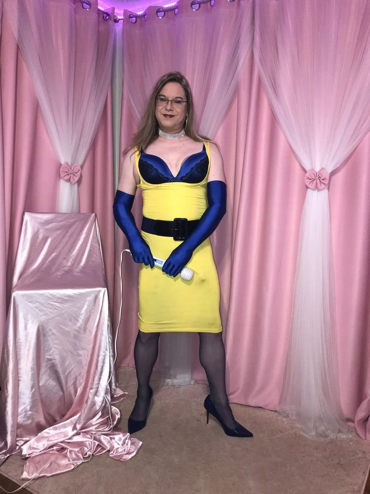 Joanie - Yellow Pencil Dress 2 #19