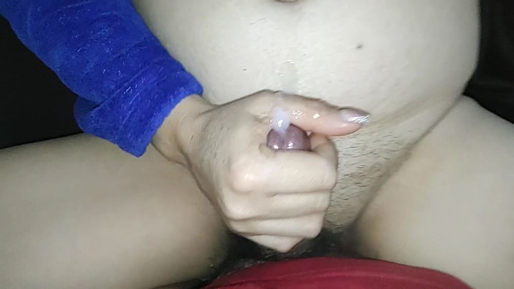 After her orgasm I pour my milk on her tummy. #39