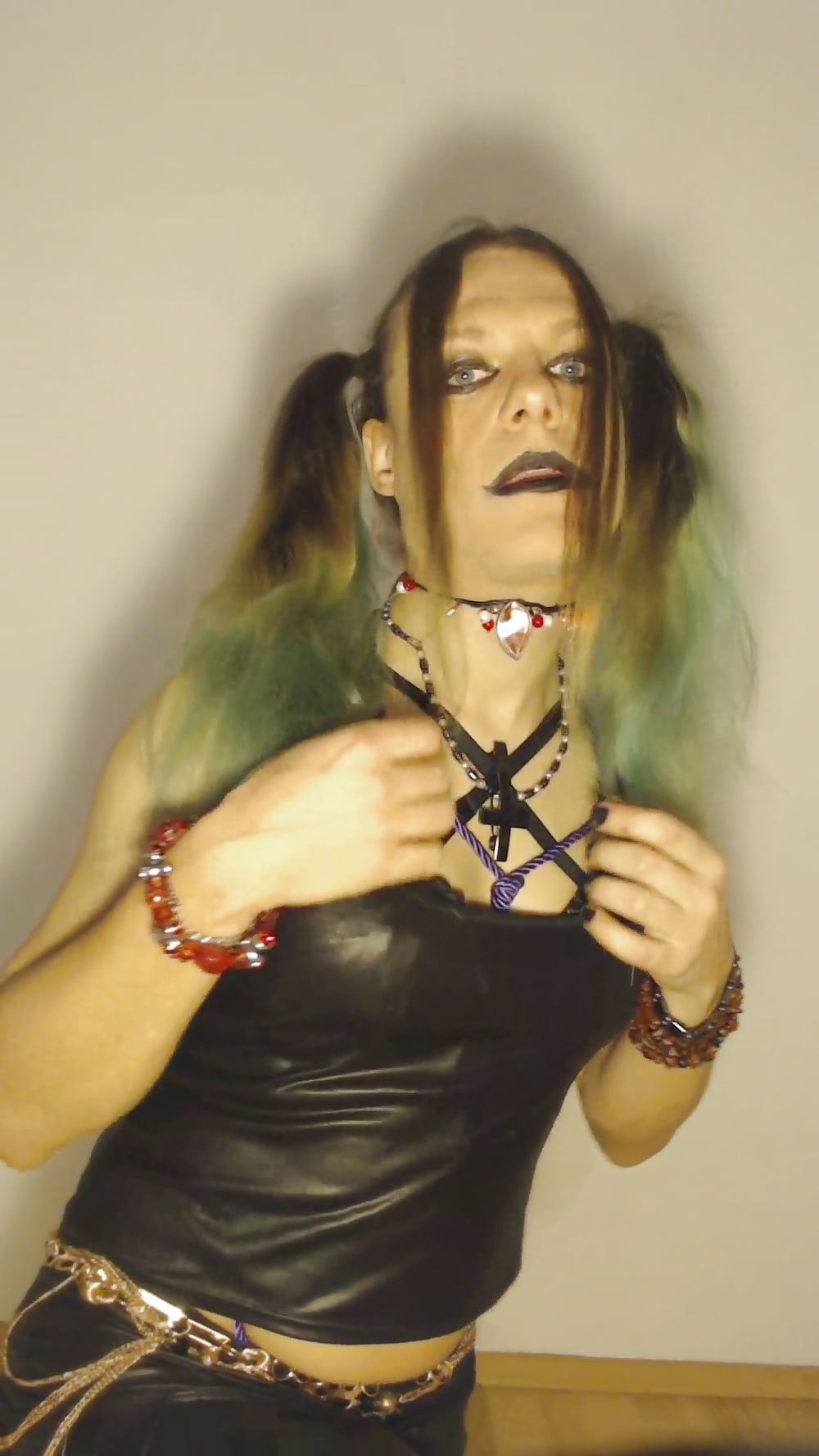 Bondage Chastity Green Cyber Goth Brandynette #12