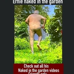 Naked in the garden