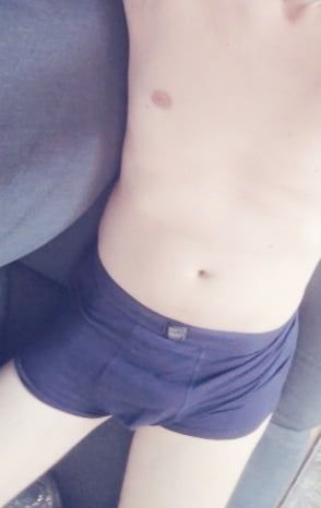 My dark blue Enzo boxerbriefs (and my dick)  #16