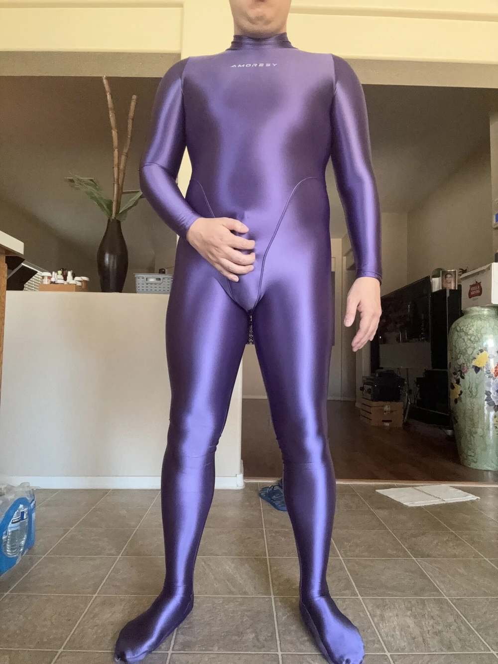 Purple Amoresy Spandex Suit #5