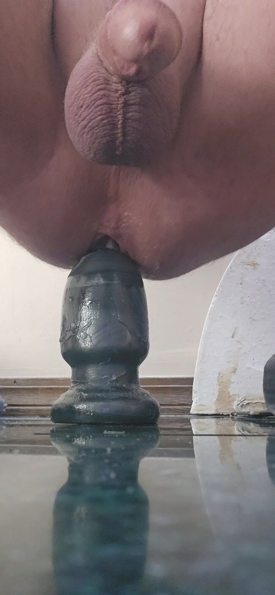 Presume dripping cock huge anal plug #10