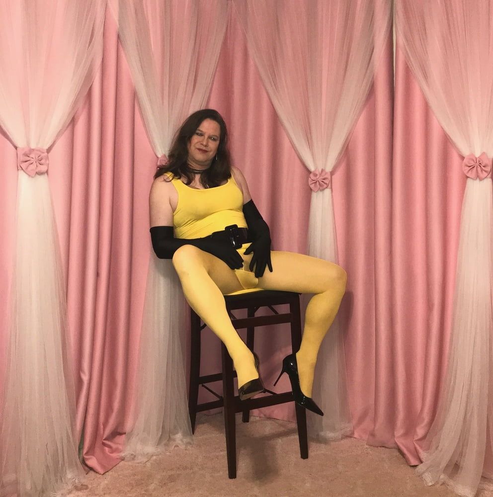 Joanie - Yellow Pencil Dress #32