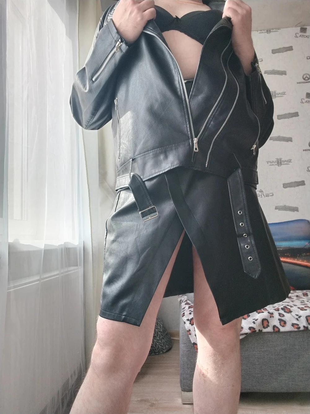 Black leather, black lingerie  #2