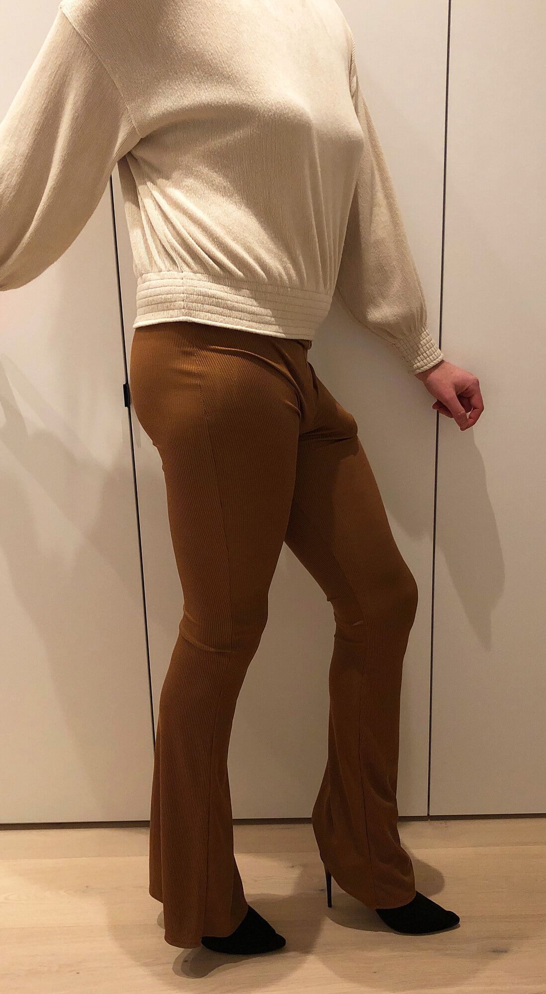 Brown stretch leggings #19