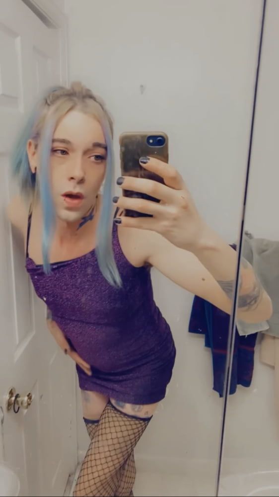 Hot Purple Minidress Slut #37
