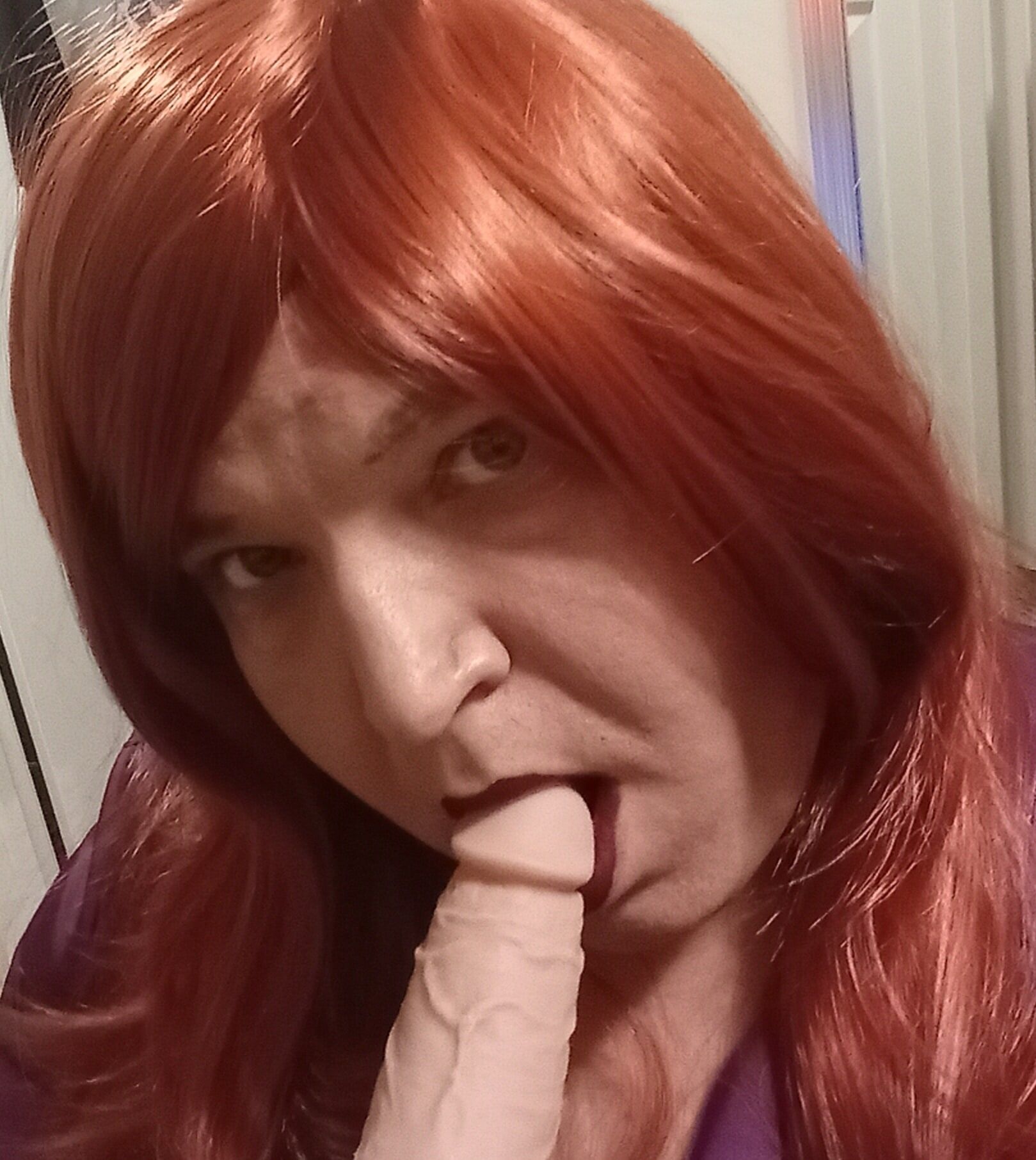 Sissy Carrie Joe as a redhead #7