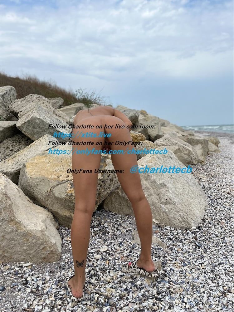 Big tits teen naked on beach #13