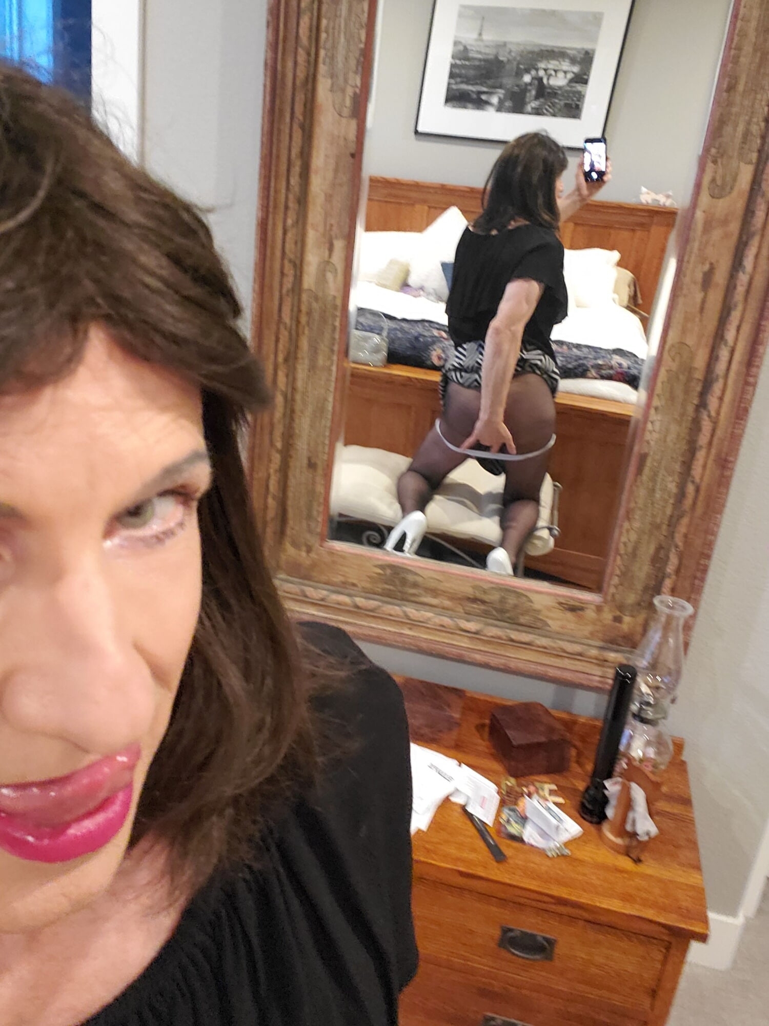 Black and White mini skirt #31