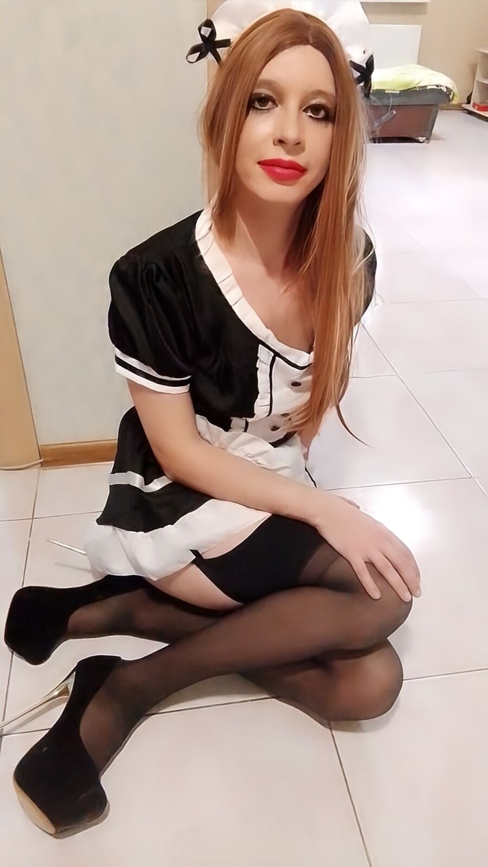 Vladasexytrans sexy sissy maid #21