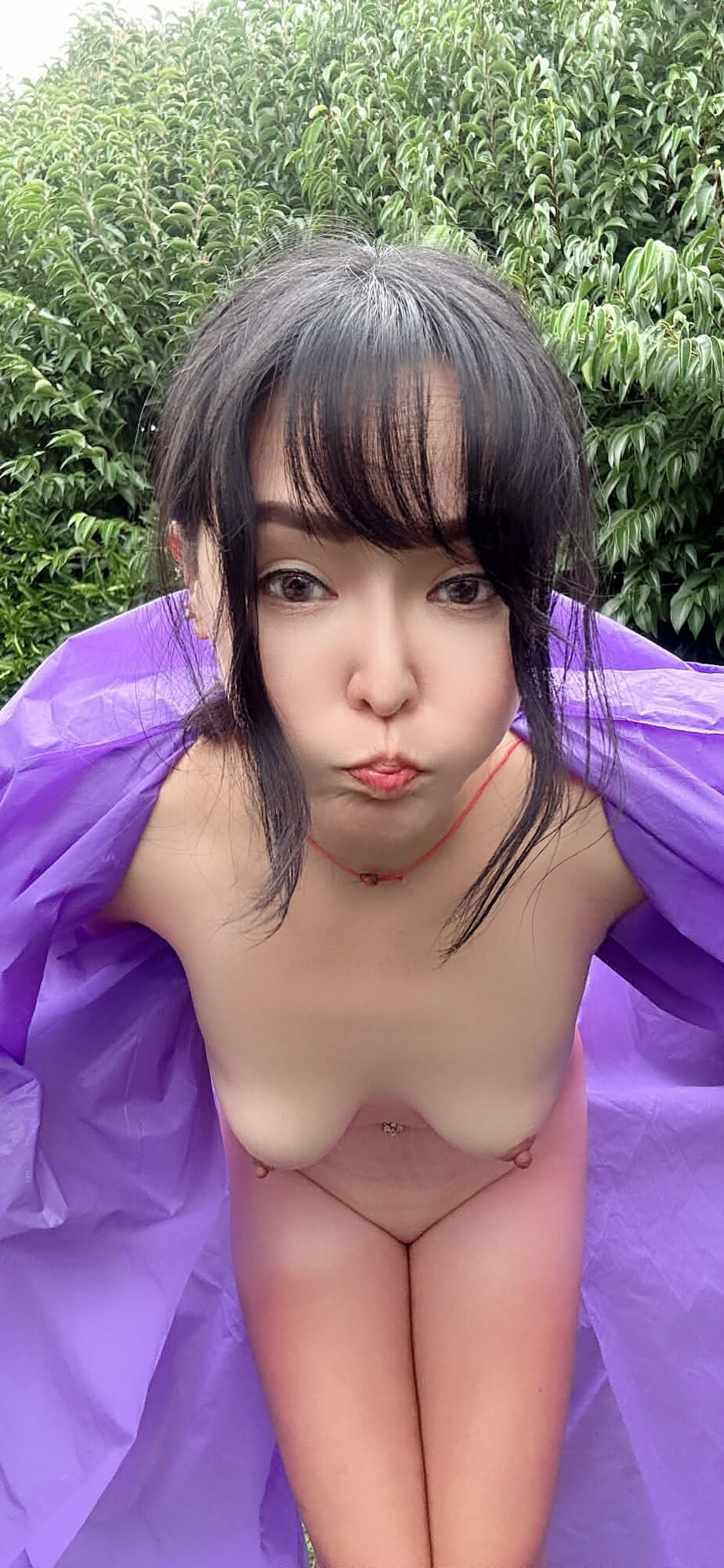 Misstaiwan posing nude in public  showing perfect body  