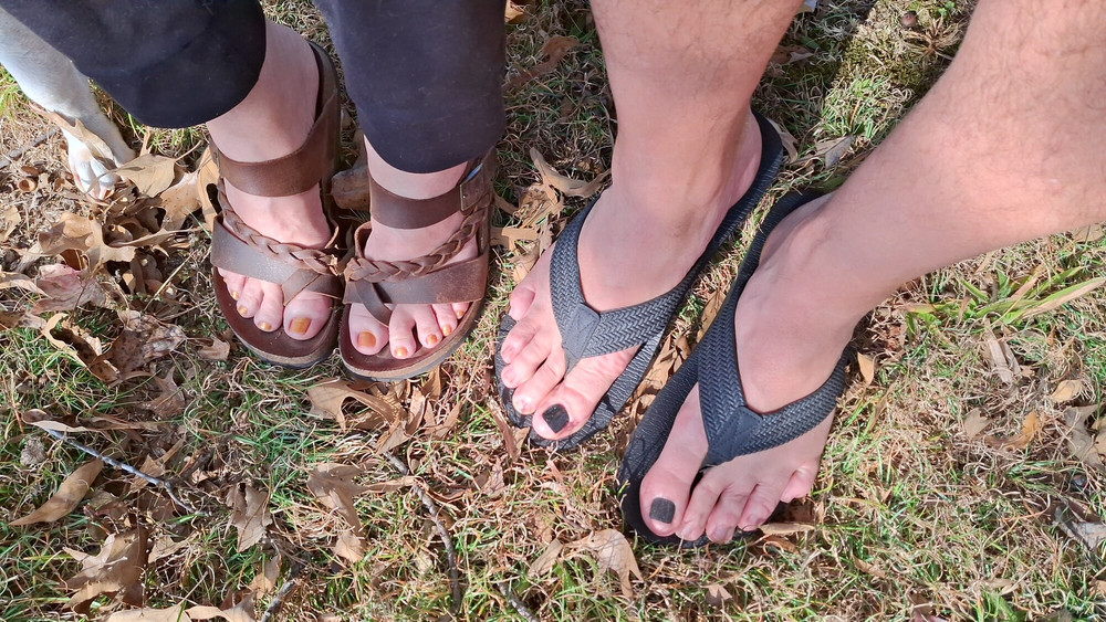 Showing off our painted toes #3