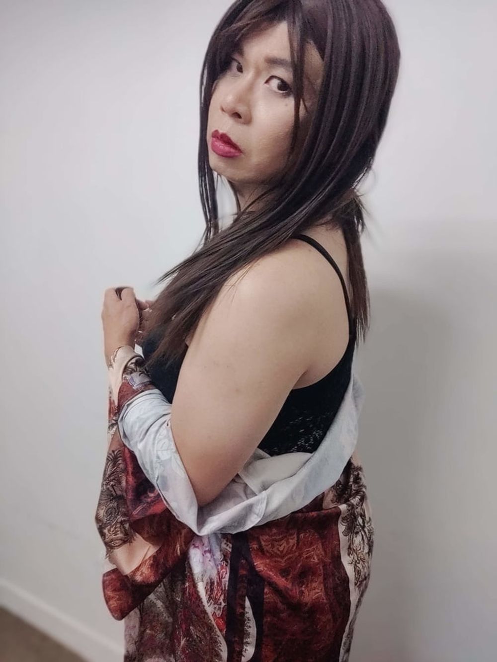 Sissy in Kimono and Corset #4