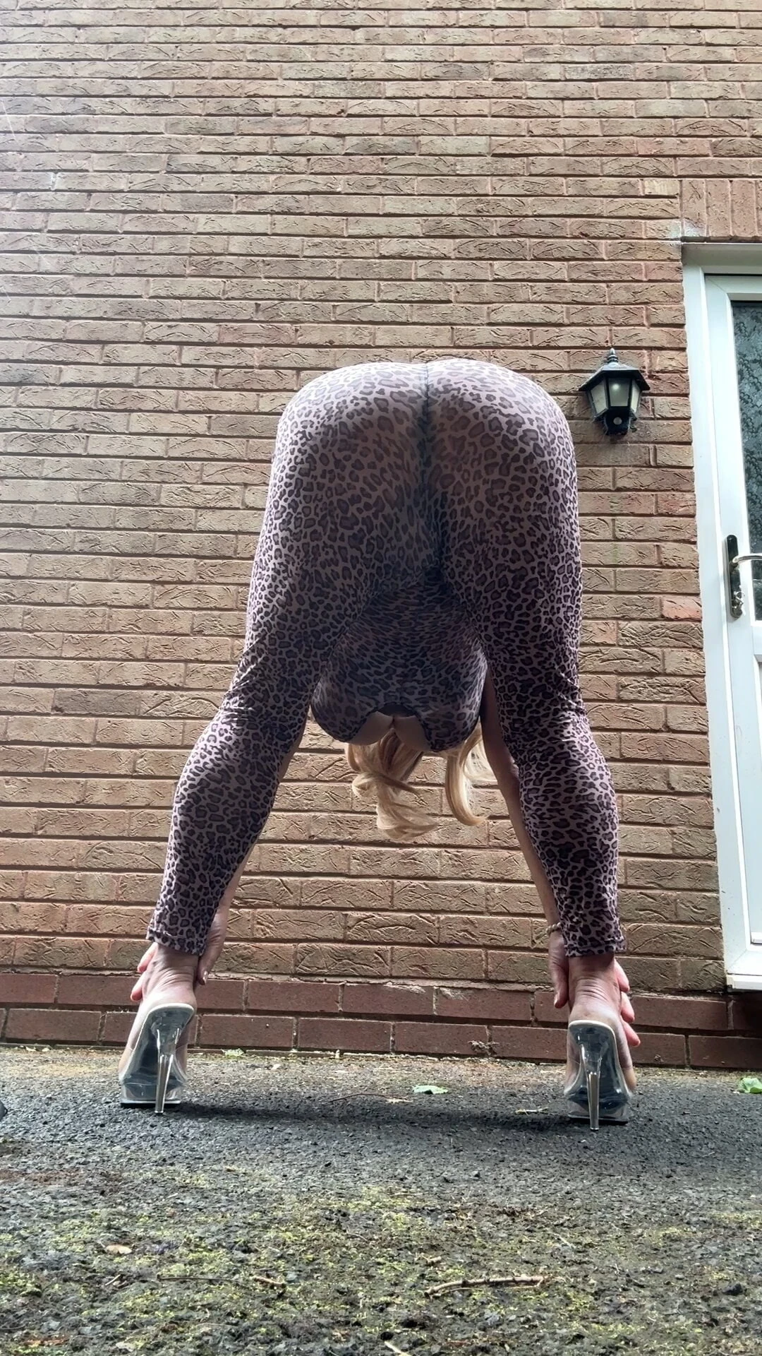 Sexy Crossdresser kellycd2022 in leopard print catsuit  #2